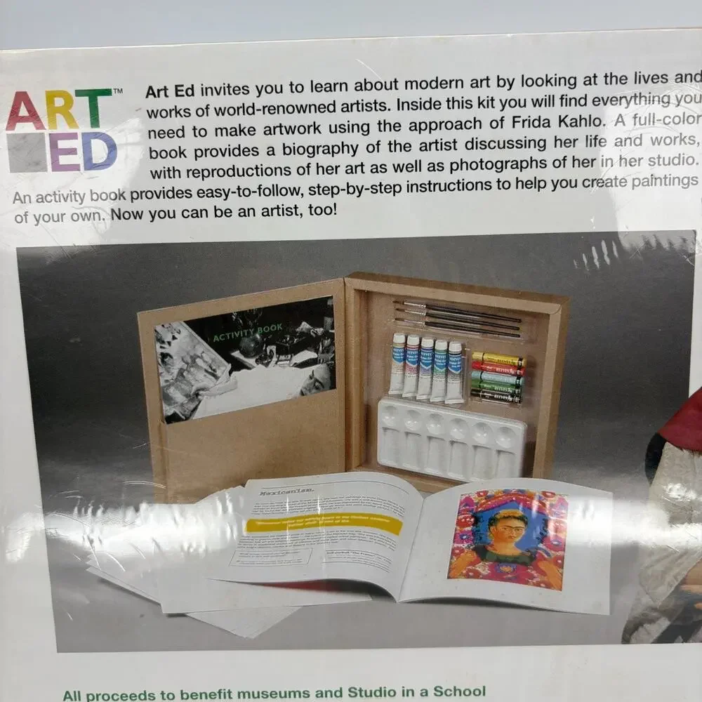 Art Ed Frida Kahlo Books And Kit Janet Boris Sealed Abrams Paint Art Set